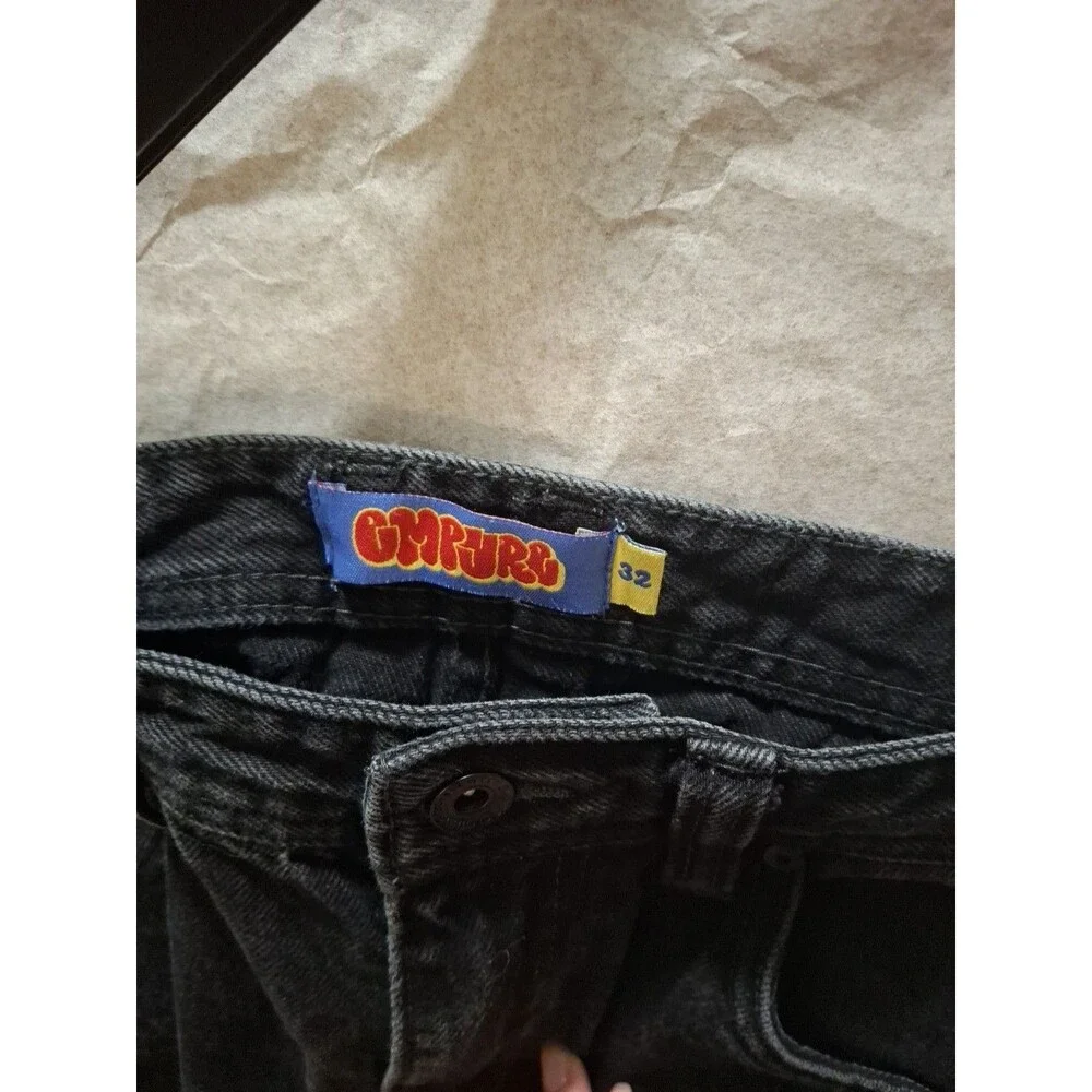 GMPURE Black Relaxed Jeans Men's High Waist Size 32